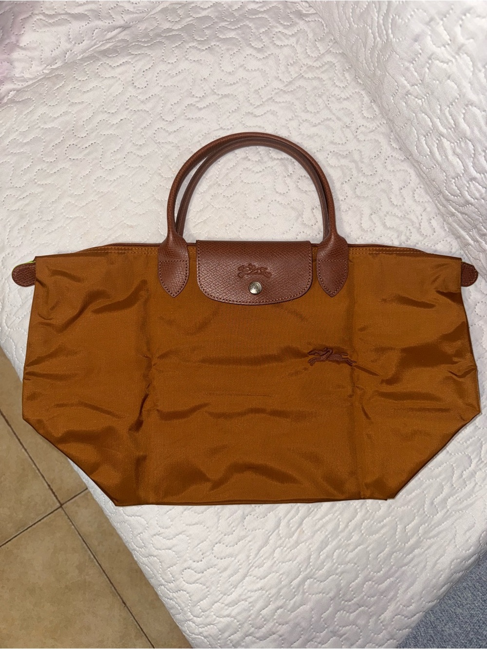 Longchamp Le Pliage Type “M” Tote Bag in brown